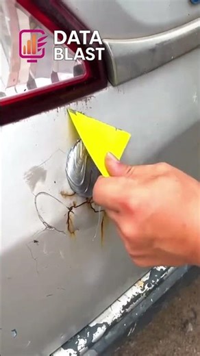 Fix Car Scratches in Seconds! Magic Paste #shorts