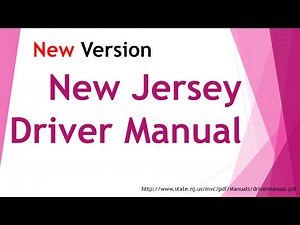 New Jersey Driver Manual 1, Driver Test Tip, DMV, MVC