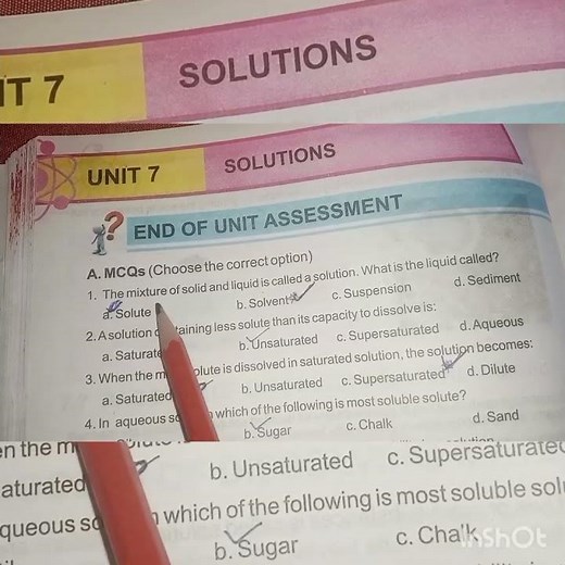 Grade 7 general science unit 7 solved MCQs | KPK board new syllabus | Etea test preparation