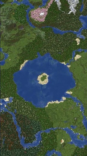 Small Landlocked Ocean Island Minecraft Seed