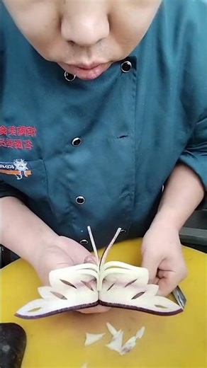 Delicate Wings Vegetable Butterfly Design #Vegetable Carving Cutting design Skills#