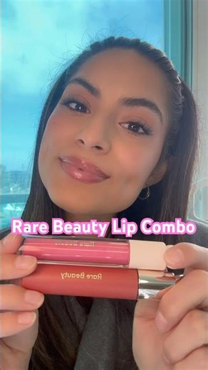 Rare Beauty Lip Combo Tutorial ✨ Serenity Lip Oil + Flicker Gloss | Rare Routine