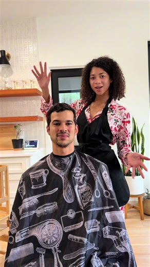 First time cutting my dad’s hair forever grateful for him #dadanddaughter #haircut