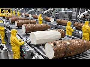 Inside America's Giant Cassava Flour Factory | Automated Production Processing Thousands Daily