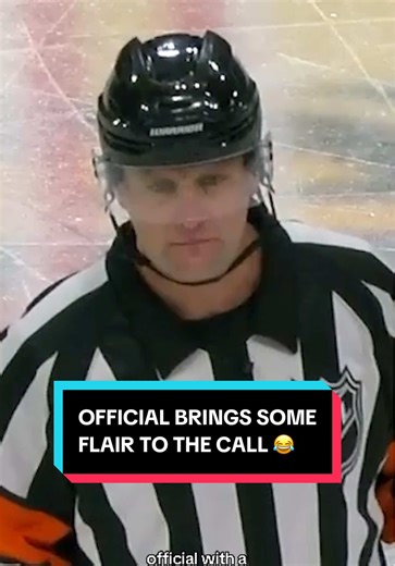Official's Dramatic Call in NHL Hockey Game