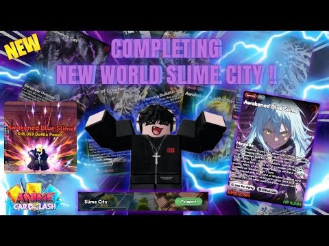 BEATING SLIME CITY on CELESTIAL 😱🔥 New World Completion – Anime Card Clash (Roblox)