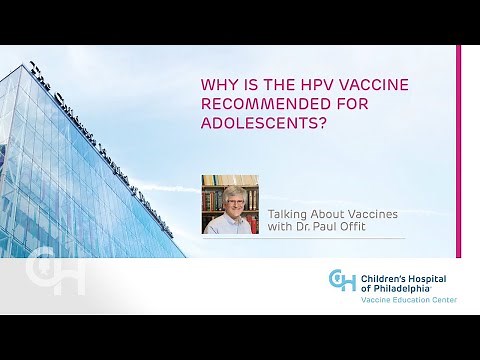 Why is the HPV vaccine recommended for adolescents?