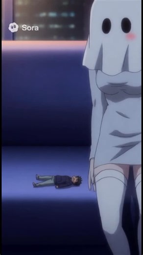 Chair Pet on Instagram: "Ghost girl and tiny crumb #giantess #mommydom #anime #giantesssitting #ghostgirl"