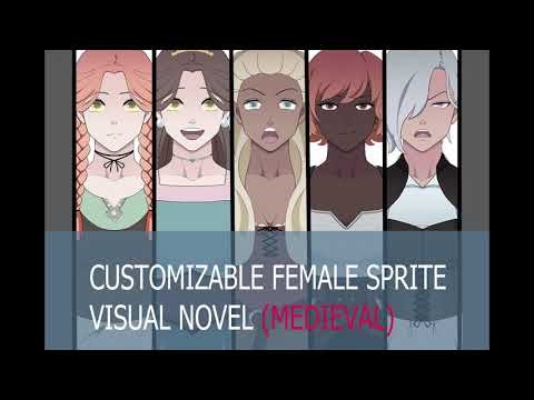 create your medieval female characters for visual novels