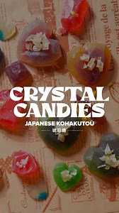 774K views · 9.1K reactions | These crystal candies by @mymanabites may look like gemstones, but they’re actually a traditional Japanese treat called kohakutou. Made with agar agar instead of gelatin, they’re crunchy on the outside and soft on the inside. This version hides a fun jelly filling in the center. They sparkle and shine, and they’re surprisingly easy to make https://tasty.co/recipe/crystal-candy-kohakutou | Tasty | Facebook