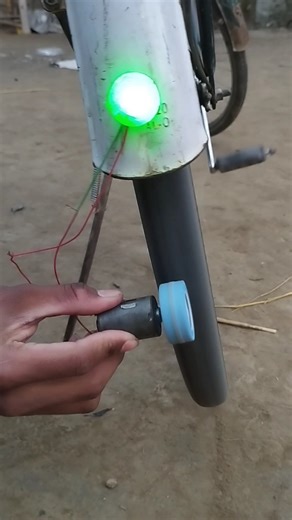 cycle amazing back light 🚨 dc motor se #shots #backlight #cyclelight