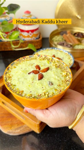 Hyderabadi Famous kaddu ki kheer | creamy rich & Delicious lauki kheer #shorts #kheer