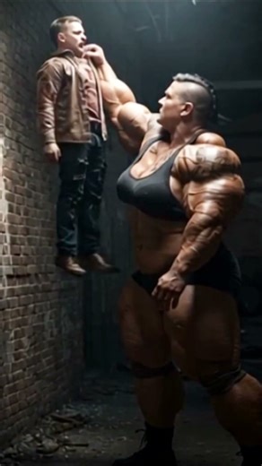 Big Muscular Woman Lifts A Man #femalebodybuilder #muscularwoman #shehulk #strongwomen #tallwoman