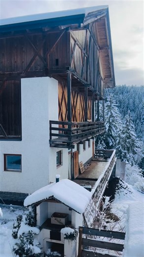 Snowfall in the Alps jus hits different! 🙂 #dolomites #alps #italy @airbnb | Adventure Family Journal