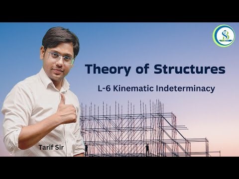 L 6 - Kinematic indeterminacy | Theory of Structures (TOS) | Tarif Sir #studyfibharat