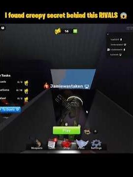 I found creepy secret behind this RIVALS 😱 (@roblox)
