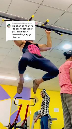 Strength Training Pull-Ups in a Vibrant Gym Setting