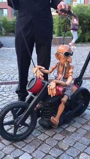 1.7M views · 19K shares | How badass is this biker puppet?  | VT | Facebook