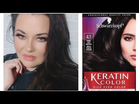 Dark Ash Brown | Schwarzkopf Keratin Color 4.1 | Root Smudge Application