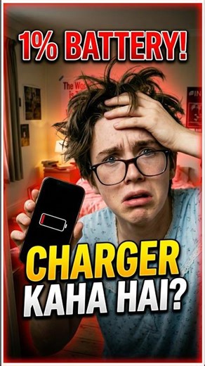 “1% battery… aur charger gayab 😭⚡ #Relatable” #dreamwavestudio #shorts #youtubeshorts #viralshorts