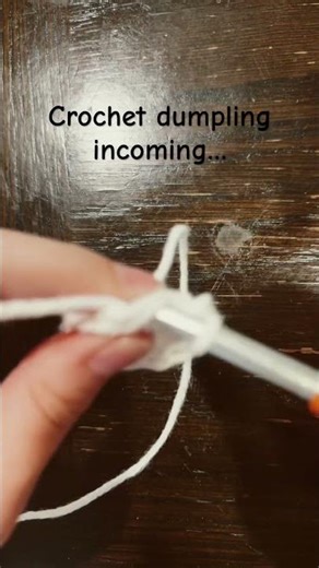 Crochet dumpling #crocheting