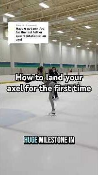How to land your axel for the first time! ⛸️✨#figureskating #shorts #tutorial #sports #axeljump