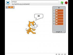 Scratch output - Array output countdown