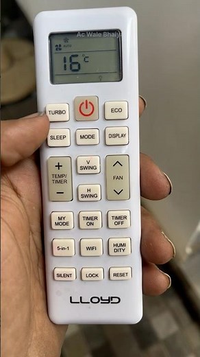 Split ac remote turbo and eco button features