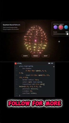 Quantum neural network code 🥶🤯😱 #codingtutorial #html #javaprogramming #gamedevelopment