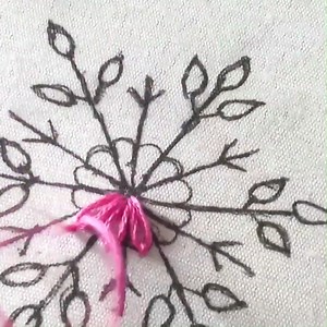 7.7K views · 162 reactions | Simple Snowflake Embroidery Pattern tutorial #flowers #embroidery #design #handmade #video | Embroidery Skills ideas | Facebook