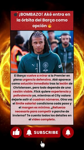 ¡BOMBA! El Barça valora fichar a Aké para reforzar la defensa