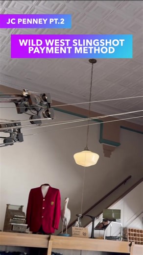 In Part Two of our visit to the first JC Penney store in Kemmerer, WY, we delve into the fascinating history of the wire money pulley system used to secure cash in the Wild West. Discover how this innovative cash carrier system protected the store's earnings from frequent robberies, keeping the money safe and secure in a time of high crime. Join us for a closer look at this ingenious piece of retail history! #RetailHistory #JCPenney #VintageStores #WildWest #CashCarrierSystem #HistoricPlaces #Re