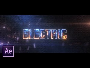 Electric Saber Text Animation in After Effects | After Effects Tutorial