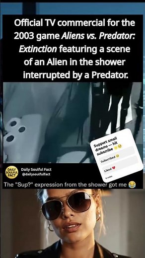 Official TV commercial for the 2003 game Aliens vs. Predator: Extinction featuring a scene #predator