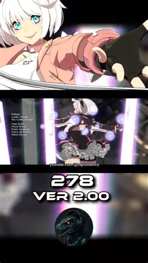 GG Strive Elphelt NEW VER 2.00 9 Hit 278 Dmg Corner Combo (CH) #ggst #elphelt #guiltygearstrive