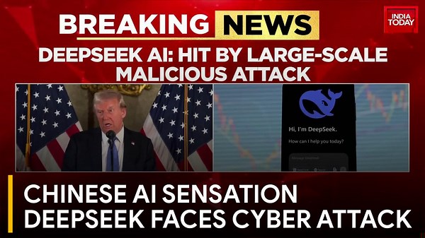 DeepSeek AI hit by cyberattacks, Trump calls for action