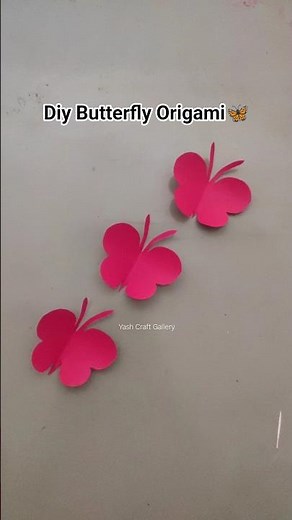 Paper Butterfly Origami🦋#butterfly #handmade #origami #papercraft #howtomake #5minutecrafts #diy