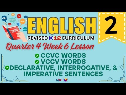 ENGLISH 2 | CCVC WORDS | WEEK 6 LESSON | QUARTER 4 | REVISED CURRICULUM