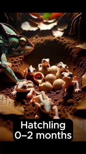 Life Cycle of Chameleon #shorts #viralvideo #viralshorts #wildlife #lifecycle #chameleon