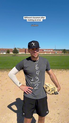 How do you react after making an error? #baseball #softball #sports | Ryanellingson8