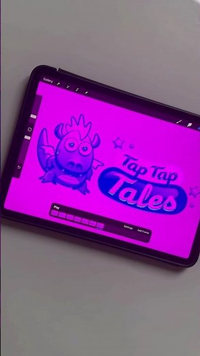 TAP TAP TALES LOGO EFFECTS 👾 #logoanimation #procreate #logoeffects #taptaptales