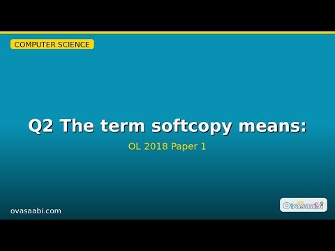 GCE OL | 2018 | Computer Science | Paper 1 | Q2
