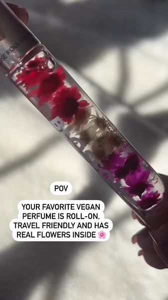 Blossom Roll on Perfume for Women Alcohol Free Rollerball Perfume Oil with Essential Oils, Infused with Real Flowers, Made in USA, 0.20oz (Vanilla, Amber), Vanilla Orchid