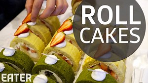 Isn’t cake better when you roll it up? Made at Toronto's NEO COFFEE BAR | Eater