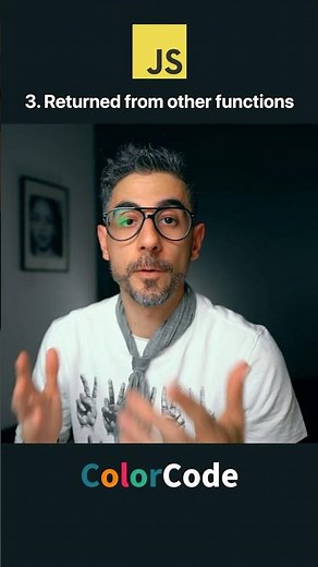 Return Functions from other Functions: Part 3 of 7 Benefits of First Class Functions #coding #js