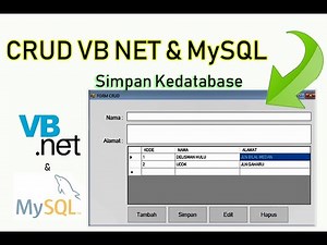 Cara Buat CRUD di VB Net dan Database MySQL (Desain dan Koneksi) Part 1