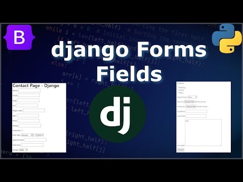 Django Forms Fields | Django Tutorial