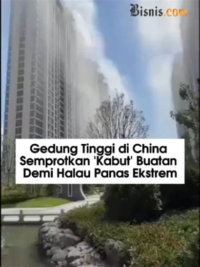 Sebuah video beredar di media sosial, menunjukkan sistem pendingin kabut yang dipasang di gedung-gedung tinggi. Metode pendingin udara ini bagaikan AC outdoor, metode baru buat hadapi cuaca panas. Video tersebut menunjukkan air disemprotkan dari atas gedung, menghasilkan kabut. Sistem pendingin ini diklaim dapat menurunkan suhu udara sekitar 3-6 derajat celcius di lingkungan sekitar gedung. Setidaknya bisa menambah sedikit kesejukan untuk lingkungan gedung. Sistem pendingin kabut luar ruangan in