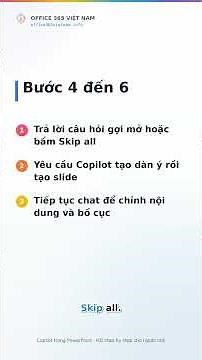Copilot trong PowerPoint: tạo slide theo từng bước #Shorts