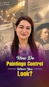 How does a painting make you look exactly where the artist wants?